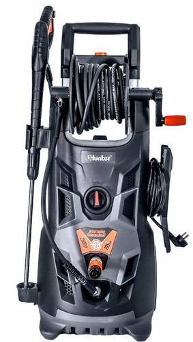 מכונת שטיפה 195BAR מנוע אינדוקציה 2500W + מיכל הקצפת סבון ו4 דיזות מתחלפות
