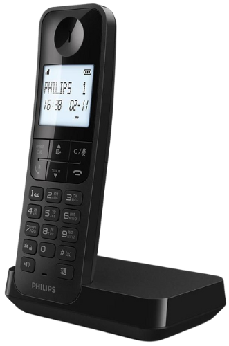 טלפון אלחוטי בעברית Philips D2701B/25