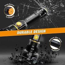 פנס יד נטען LM 1000 אלומיניום EVERBRITE E011180