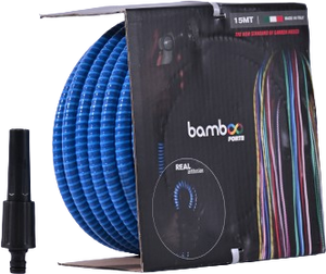 צינור גן 1/2 מ״מ, 15 מטר אורך איטלקי דגם BAMBOO FORTE - כחול