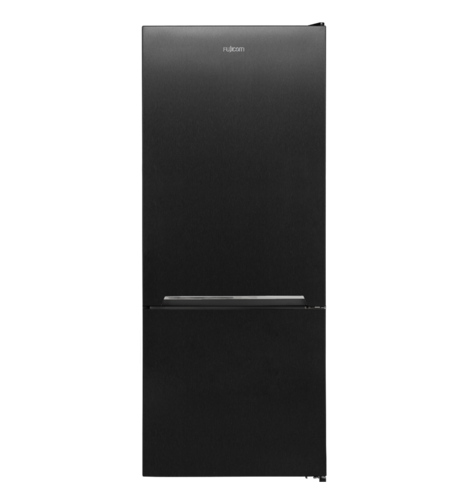 מקרר פוגיקום מקפיא תחתון נירוסטה שחורה 428 ליטר