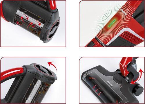 שואב אבק חשמלי לילדים אלחוטי מילה טריפלקס Miele Triflex HX2 עם פעולת שאיבה אמיתית ותא ריקון 