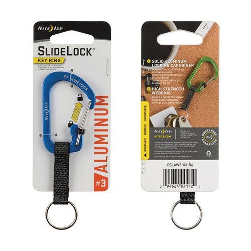 קרבינר #3 SLIDELOCK KEYRING NITELIZE - אלומיניום - ALUMINUM
