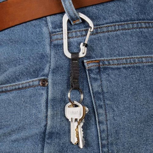 קרבינר #3 SLIDELOCK KEYRING NITELIZE - נירוסטה - STAINLESS