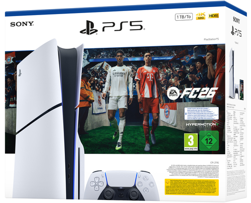 PlayStation 5 Slim 1TB Blu-ray FC 26 Bundle זמין במלאי!