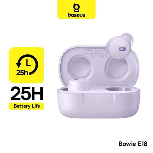 אוזניות אלחוטיות Baseus Bowie E18 TWS - צבע סגול