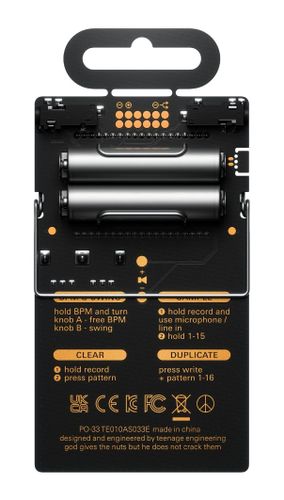 זוית נוספת Teenage Engineering PO-33 K.O! Pocket Operator