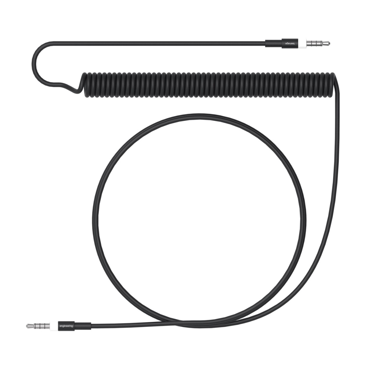 Teenage Engineering slim 4-pole Audio Cable curly