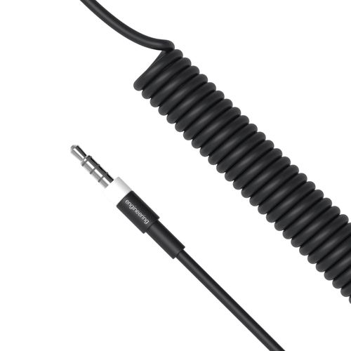 זוית נוספת Teenage Engineering slim 4-pole audio cable curly