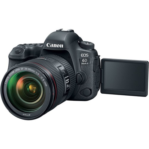 מצלמה דיגיטלית מקצועית קנון Canon EOS 6D Mark II DSLR Camera with 24-105mm f/4L II