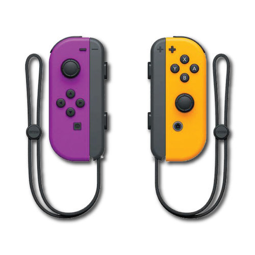 Nintendo Switch JoyCons Purple/Orange  נינטנדו