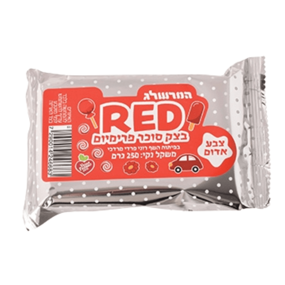 בצק סוכר פרמיום צבע אדום 250 גרם המרשלג