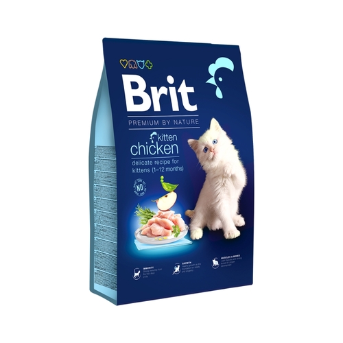 בריט פרמיום עוף קיטן מזון לחתול Brit Premium במשקל 8 ק