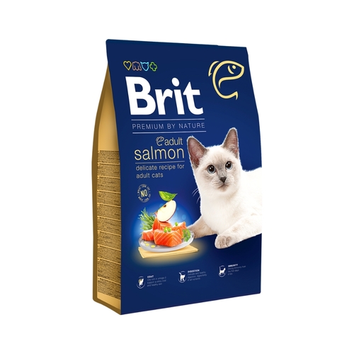 בריט פרמיום סלמון בוגר מזון לחתול Brit Premium במשקל 1.5 ק