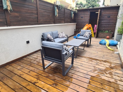 סט ישיבה מיוחד אלמניום שחור בלגי 