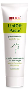 משחת לינט-אוף הירבול לחתולים 100 גרם Dolfos LintOff cat paste 100g דולפוס