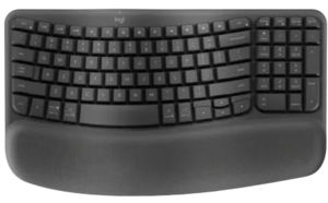 מקלדת אלחוטית ארגונומית Logitech Wave Keys - צבע שחור
