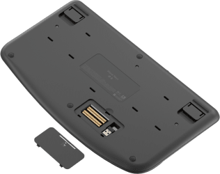 מקלדת אלחוטית ארגונומית Logitech Wave Keys - צבע שחור