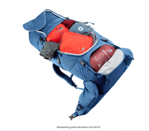 תרמיל ולטיולים דוייטר Deuter Aircontact Core 60+10