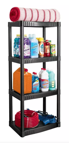 מדפי אחסון פלסטיק 4 קומות עם עמידות גבוהה - Pretul TSHELF