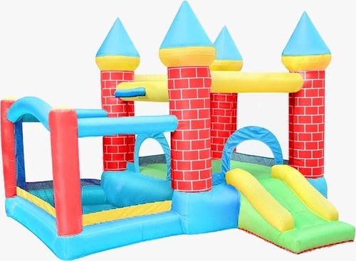 מתקן קפיצה מתנפח בינוני הטירה מגלשה+משטח קפיצה JUMPER דגם 92043 