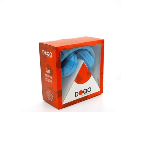 אוזניות קשת עם מיקרופון בצבע כחול DOQO Q20