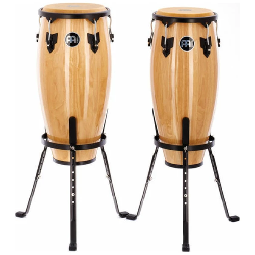 זוג קונגס צבע טבעי + סטנדים MEINL HC555NT	