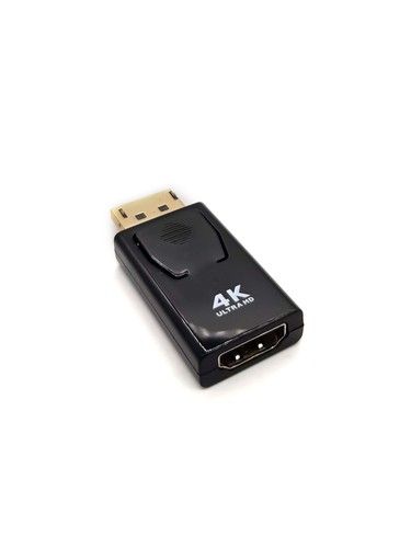 מתאם DisplayPort זכר ל- HDMI נקבה 4K