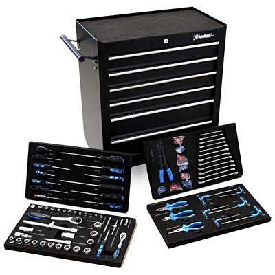 עגלת כלים מאובזרת 6 מגירות 79 חלקים 170119-003