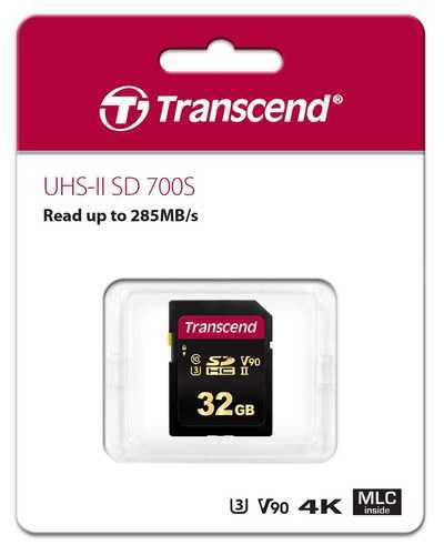 כרטיס זיכרון Transcend SDXC 32GB UHS-II 700S