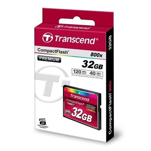 כרטיס זיכרון Transcend 32GB CF x800