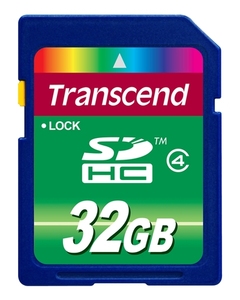 כרטיס זיכרון Transcend SDHC 32GB Class4