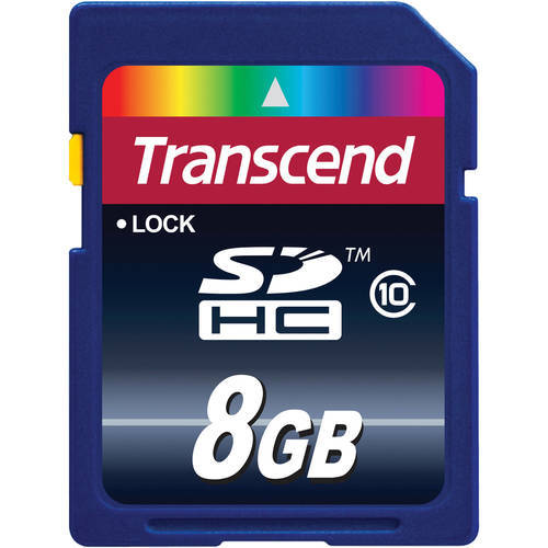 כרטיס זיכרון Transcend SDHC 8GB Class 10 