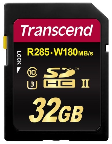 כרטיס זיכרון Transcend 32GB SDXC Class10 UHS-II U3
