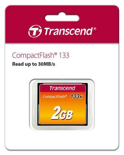 כרטיס זיכרון Transcend 2GB CF x133