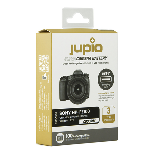 סוללה Jupio NP-FZ100 *ULTRA* (USB-C input) 2400mAh