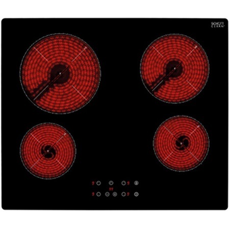 כיריים קרמיות תלת פאזי 4 אזורים מבית NORMANDE נורמנדה דגם ND6365