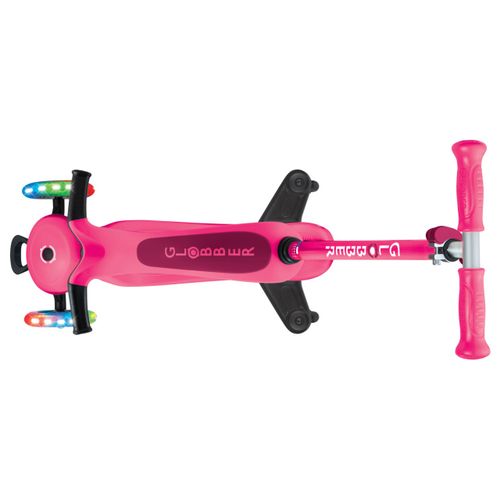 קורקינט רב שלבי 3 ב 1 GO UP Sporty 360 Lights עם היגוי להורה, מצבי גובה ואורות בגלגלים - ורוד