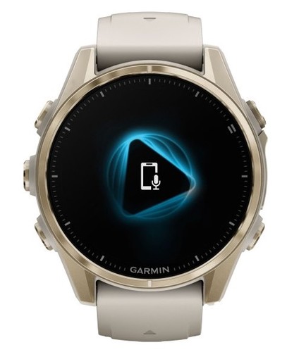 שעון חכם Garmin Fenix 8 AMOLED Sapphire 43mm אפור ערפל עם רצועת חול