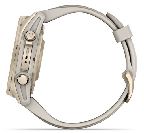 שעון חכם Garmin Fenix 8 AMOLED Sapphire 43mm אפור ערפל עם רצועת חול
