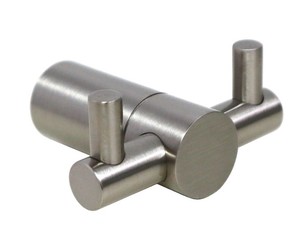 מתלה קולב כפול למגבות לאמבטיה STYLO-4764-BSN מוברש