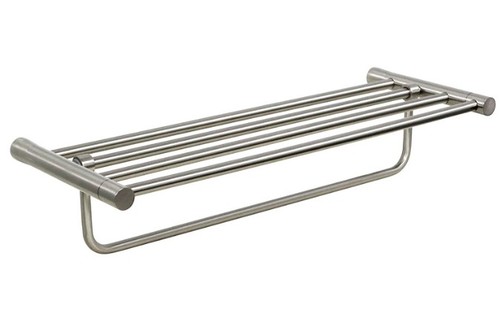 מדף מגבות 60 ס״מ לאמבטיה STYLO-4788-BSN מוברש
