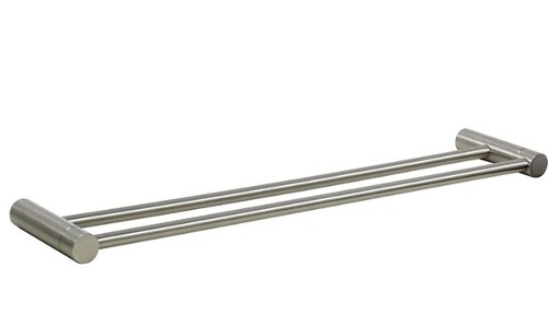 מוט מגבת כפול 60 ס״מ STYLO-4748-BSN מוברש