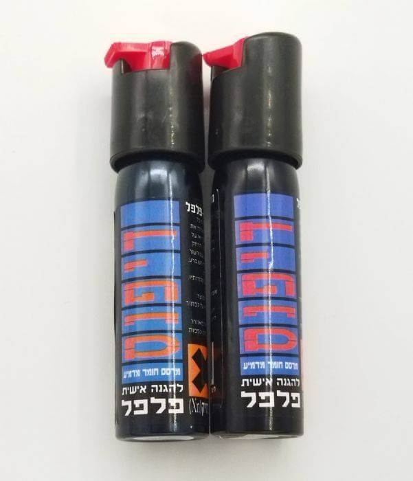 2 תרסיסי גז פלפל בגודל קטן של חברת Defence