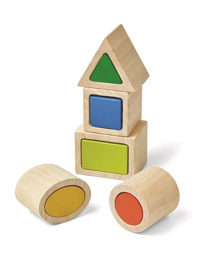 משחק התאמת צורות גיאומטריות מעץ