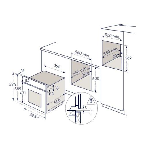תנור בנוי 71 ליטר Electrolux EOH6437X SteamBake נירוסטה