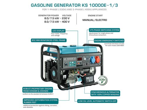 KS10000E 1/3 8000w