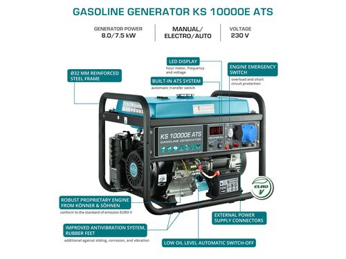 KS10000E ATS 8000W