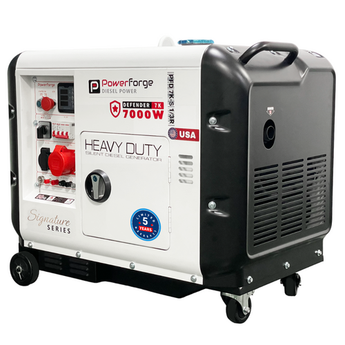 דיזל מושתק PowerForge 7000W 9.3KVA