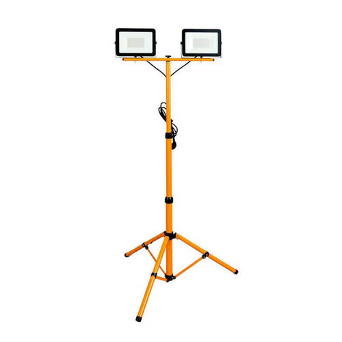 פנס הצפה כפול על חצובה דק במיוחד 50W דגם Tablet